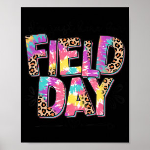 Póster Estoy aquí para el leopardo de campo de la pintura