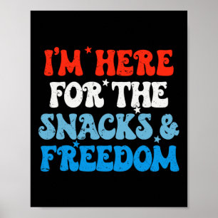 Póster Estoy Aquí Por Los Aperitivos Y La Libertad 4 De J