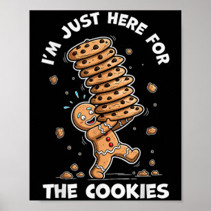 Póster Estoy Aquí Solo Por Las Galletas Pan De Jengibre N