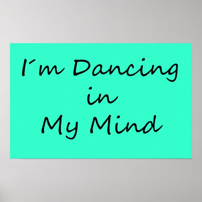 Póster Estoy bailando en mi mente (Frente)