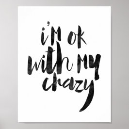 Póster Estoy bien con mi locura