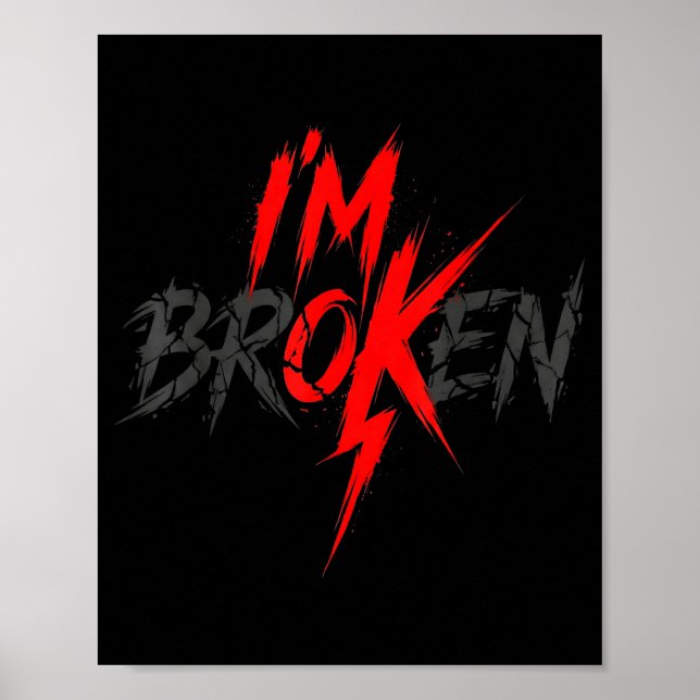 Póster Estoy Bien Roto Roto Bien Invisible (Frente)
