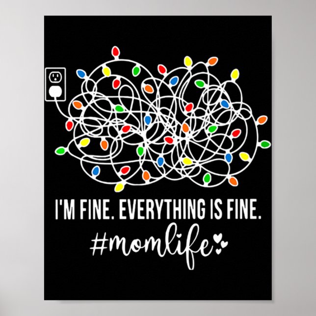 Póster Estoy bien, todo está bien, mamá Vida, Navidad Dec (Frente)