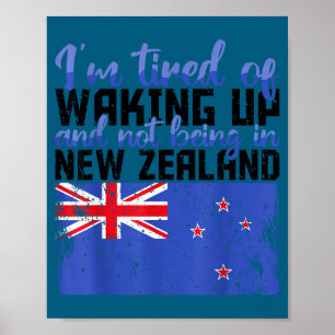 Póster Estoy cansado de despertar no Zelanda