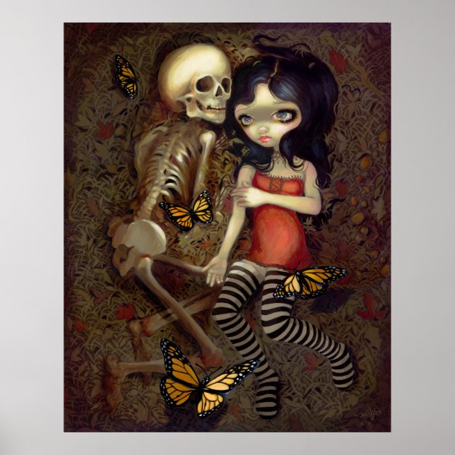 Póster Estoy casi contigo ART PRINT Skeleton gothic (Frente)