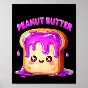 Póster Estoy con el divertido par de mantequilla de maní