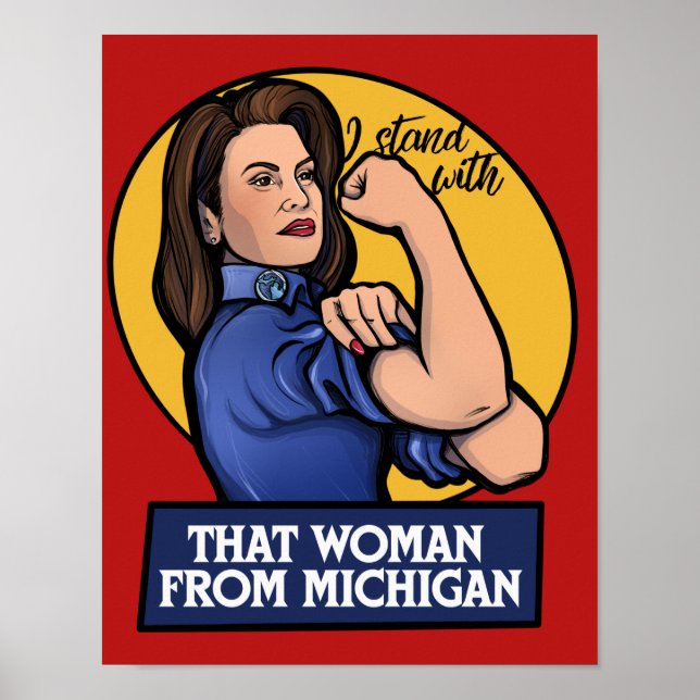 Póster Estoy con esa mujer de Michigan (Frente)