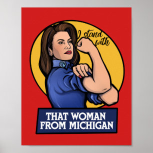 Póster Estoy con esa mujer de Michigan