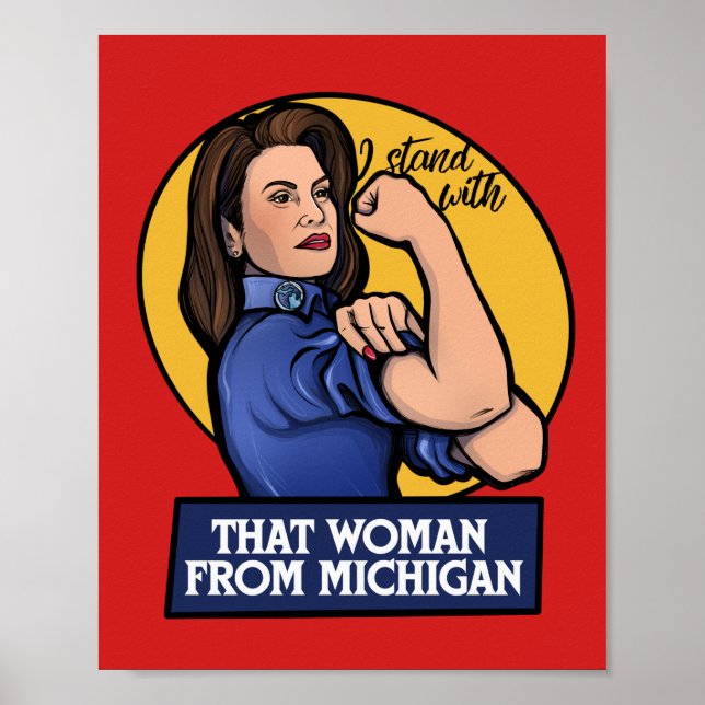 Póster Estoy con esa mujer de Michigan (Frente)