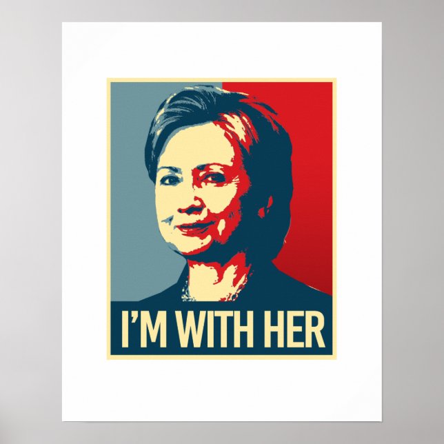 Póster estoy con hillary poster - - (Frente)