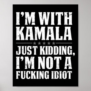Póster Estoy con Kamala solo secuestrando, no estoy olvid