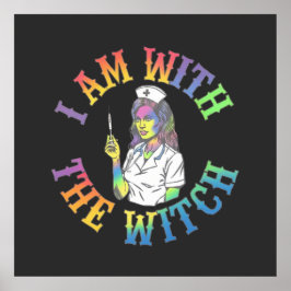 Póster Estoy con la bruja - Halloween espeluznante y míst