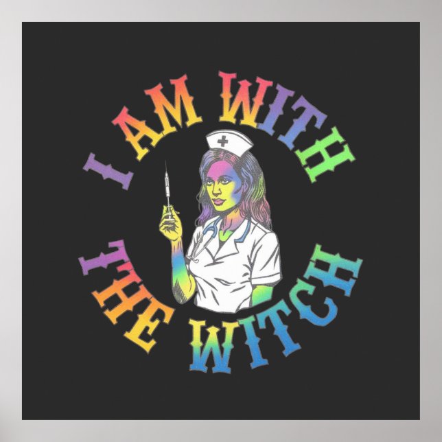 Póster Estoy con la bruja - Halloween espeluznante y míst (Frente)