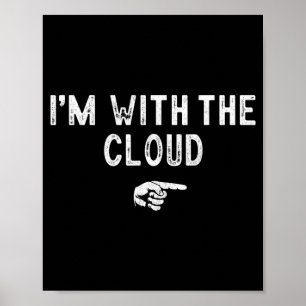 Póster Estoy Con La Nube Disfraz Perezoso Combinado Hallo