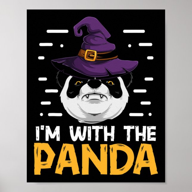 Póster Estoy con la pareja divertida Panda que coincide c (Frente)