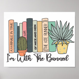 Póster Estoy con la semana de los libros prohibidos