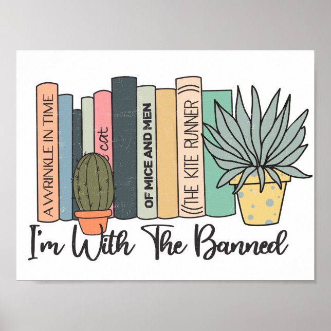 Póster Estoy con la semana de los libros prohibidos (Frente)