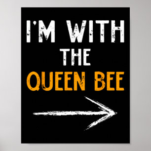Póster Estoy con las Mamáes de la pareja de abejas reina