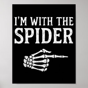 Póster Estoy Con Los Disfraces De Halloween Del Grupo Div