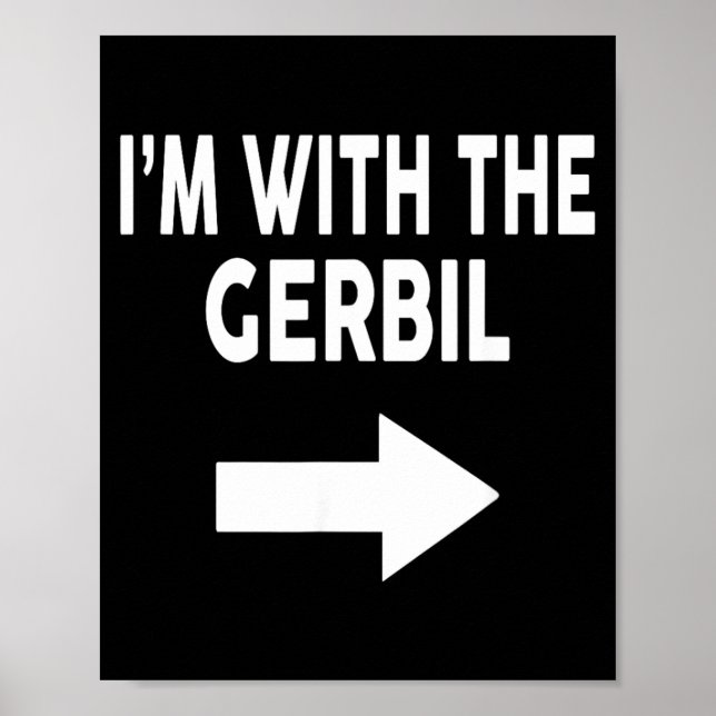Póster Estoy con The Gerbil Halloween Gerbil (Frente)