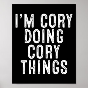 Póster Estoy Cory haciendo cosas de Cory divertido cumple