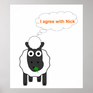 Póster Estoy De Acuerdo Con Nick ~ Elecciones Generales P