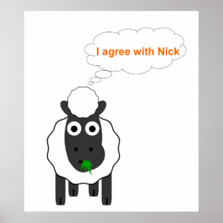 Póster Estoy De Acuerdo Con Nick ~ Elecciones Generales P