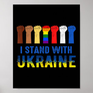 Póster Estoy de acuerdo con Ucrania en contra de Putin pa