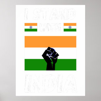 Póster Estoy de pie con la india