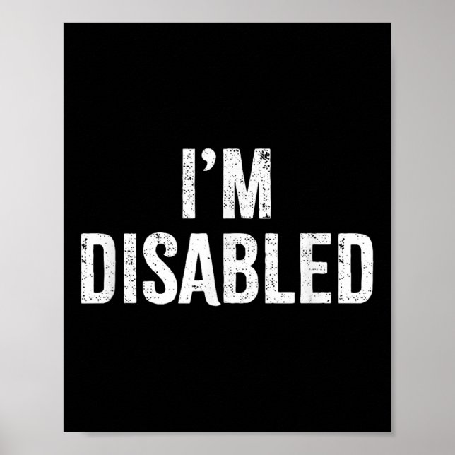 Póster Estoy discapacitado _ Orgullo discapacitado _1 (Frente)