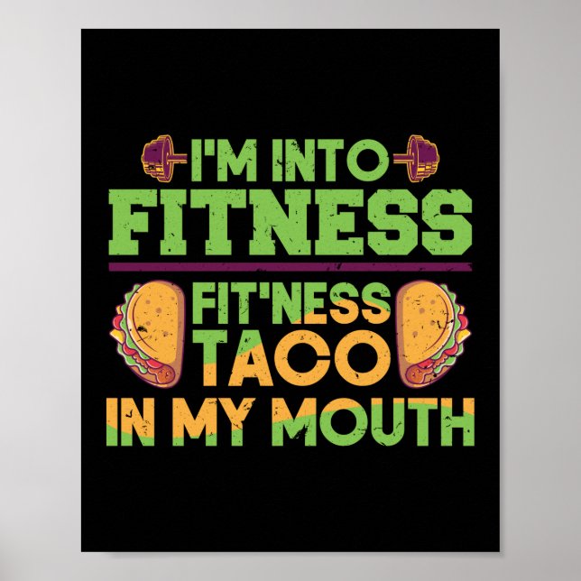 Póster Estoy En El Taco De Fitness En Mi Gimnasio De Entr (Frente)