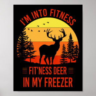 Póster Estoy en Fitness. Fitness Deer En Mi Graciosa Cong
