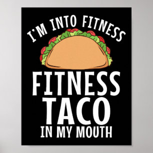 Póster Estoy En Fitness Taco En Mi Halterofilia De Gimnas