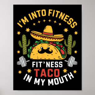 Póster Estoy en forma Tacos Mexicanos Cinco De Mayo