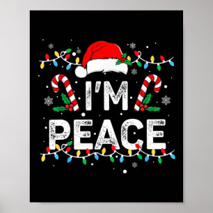 Póster Estoy en paz vengo en paz Pareja graciosa de coinc