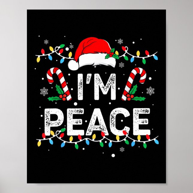 Póster Estoy en paz vengo en paz Pareja graciosa de coinc (Frente)