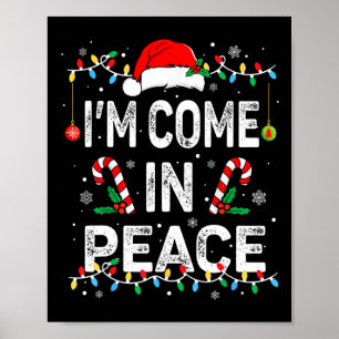 Póster Estoy en paz vengo en paz Pareja graciosa de coinc