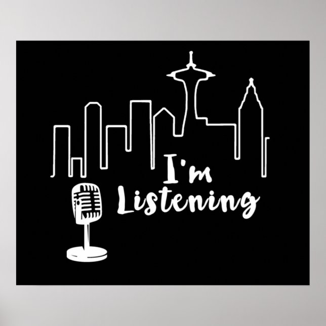 Póster Estoy escuchando (Frente)