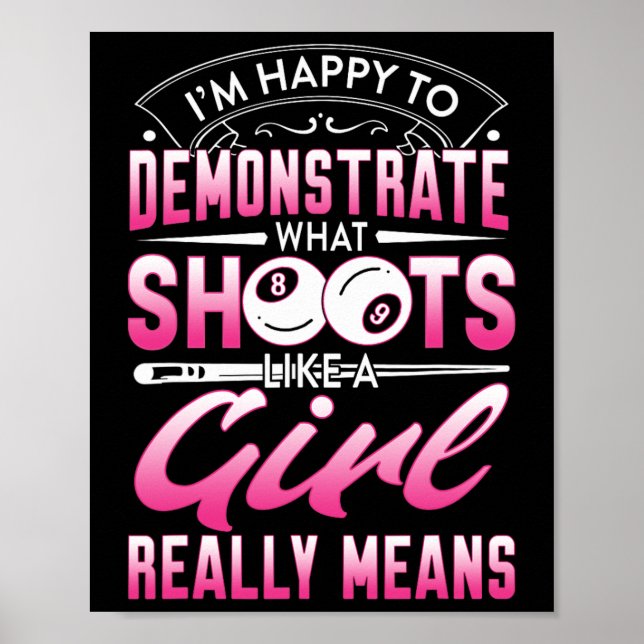 Póster Estoy Feliz De Demostrar - Juego De Piscina Para C (Frente)