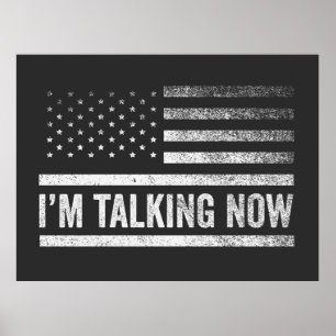 Póster Estoy hablando ahora del debate presidencial de Tr