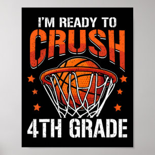 Póster Estoy listo para aplastar 4to grado Sketll Ck para