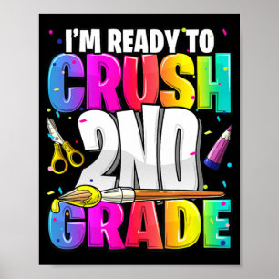 Póster Estoy listo para aplastar el segundo grado de vuel