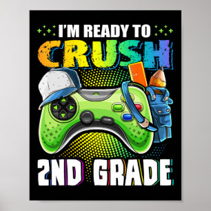 Póster Estoy listo para aplastar el video de 2º grado Ck
