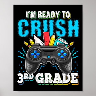 Póster Estoy listo para aplastar el video de tercer grado