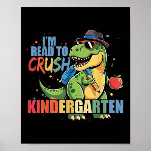 Póster Estoy listo para aplastar kínder regreso a clases