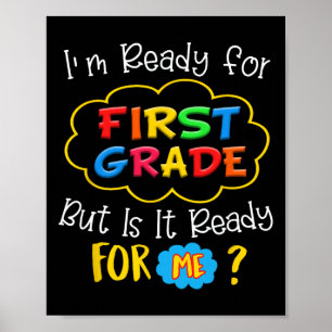 Póster Estoy listo para el primer grado pero está listo p