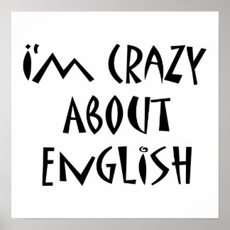 Póster Estoy Loco Por El Inglés
