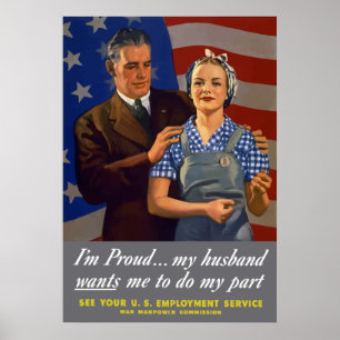 Póster Estoy orgullosa... Mi esposo quiere que haga mi pa