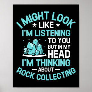 Póster Estoy pensando en la caza de rocas en rock C