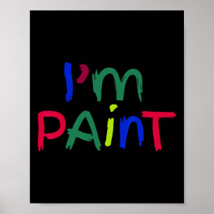 Póster Estoy Pintando Pareja Me Encanta Pintar con los De